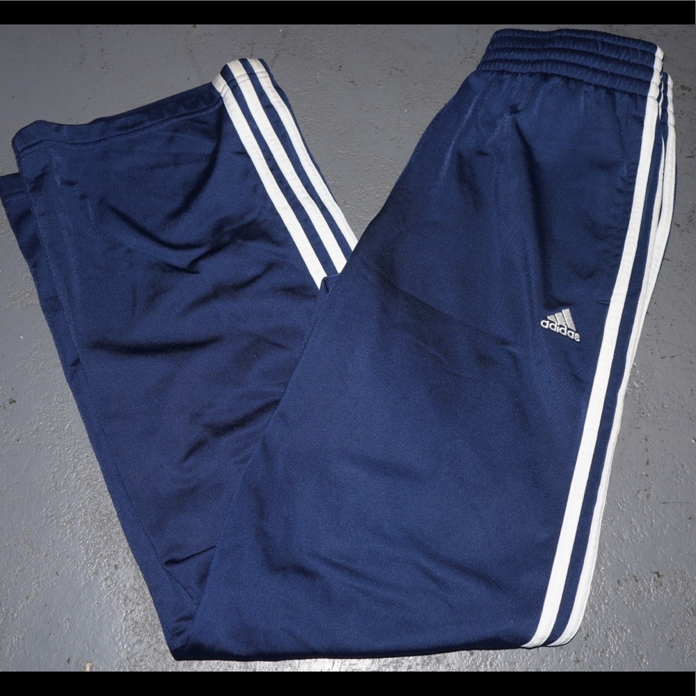 Blue adidas sweatpants